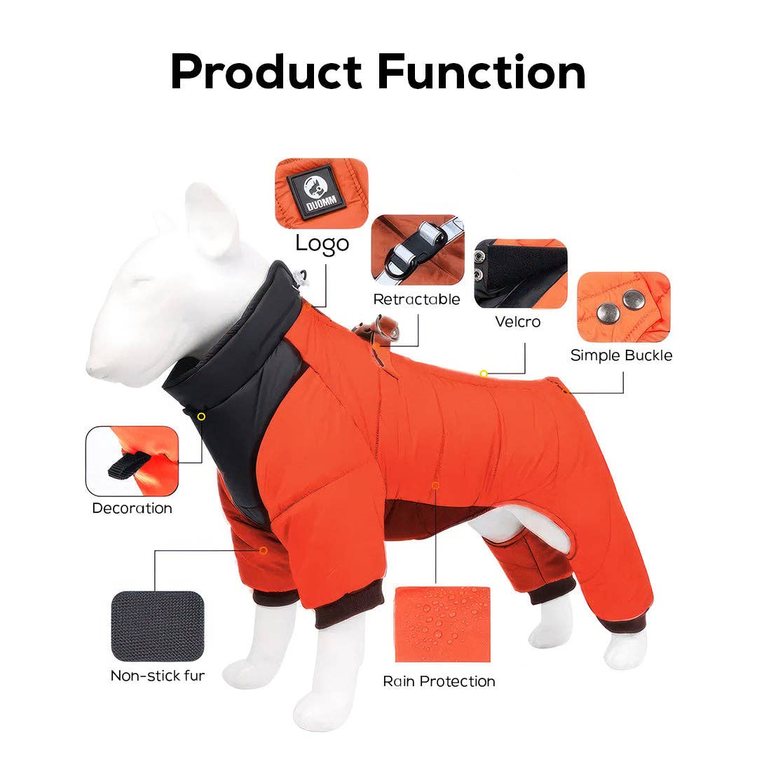 Windproof & Waterproof Full Body Warm Dog Coat